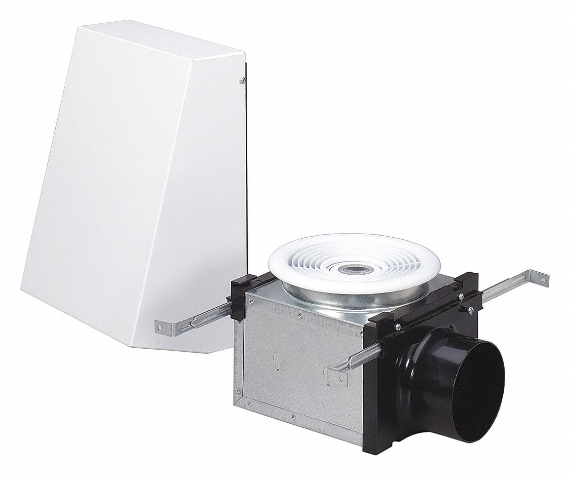 FANTECH Exhaust Fan, 122 cfm, 120V, 60 Hz 45TU16PBW 110L7 Grainger