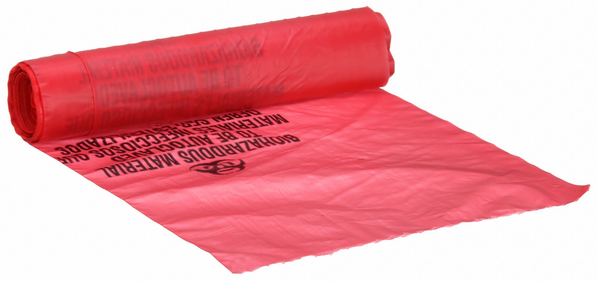 GRAINGER APPROVED Autoclavable Biohazard Bags 2 gal Capacity, 8 1/2 in