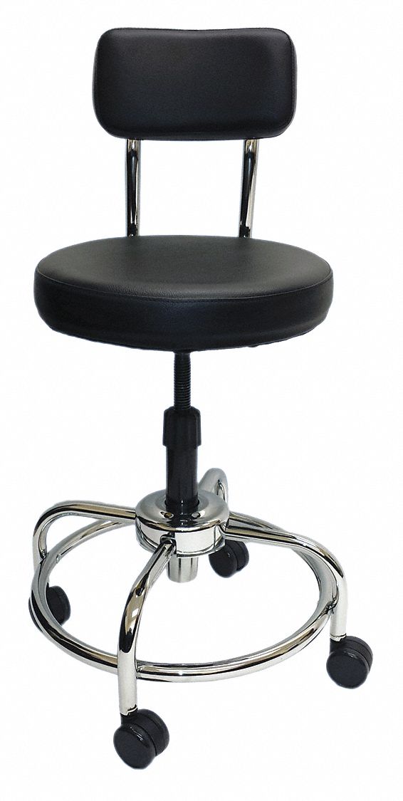 SHOPSOL Lab Stool with 22 in to 26 in Seat Height Range and 300 lb