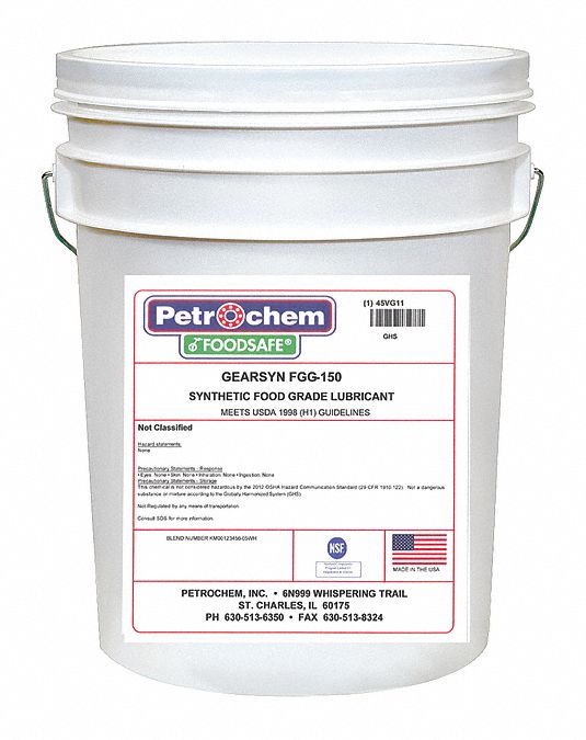 13° to 295°F, H1 Food Grade, General Purpose Lubricant 45VG11