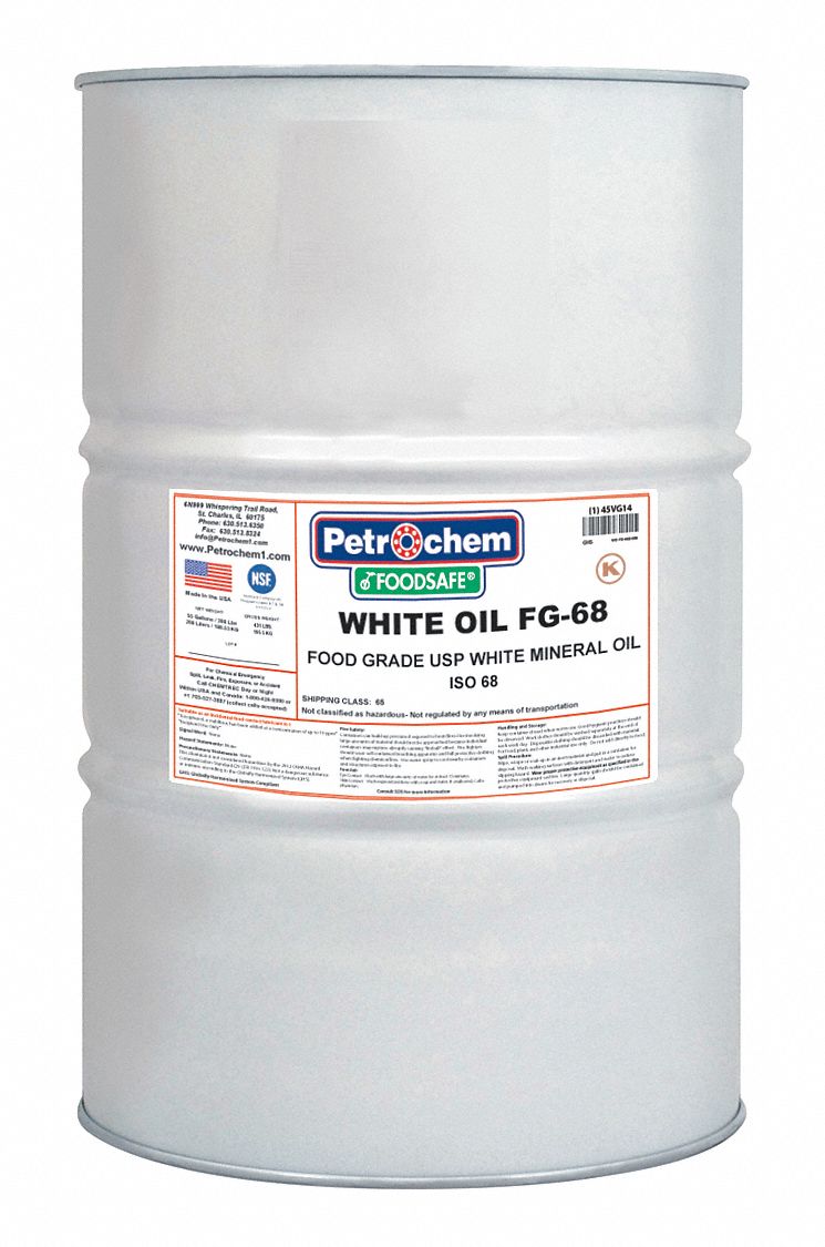 PETROCHEM Hydraulic Oil Mineral, 55 gal, Drum, ISO Viscosity Grade 68