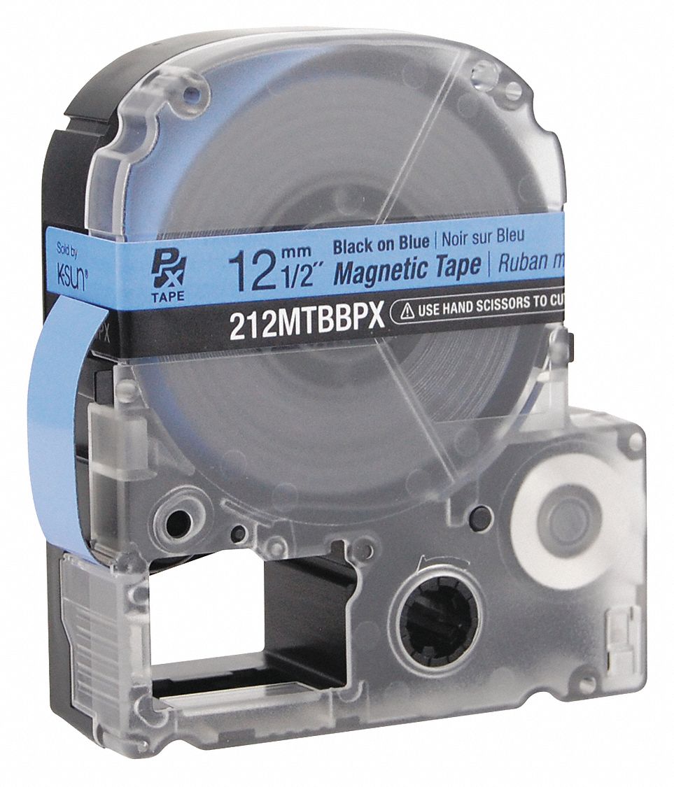 EPSON Tape Cartridge, Label Type Indoor/Outdoor 45VZ90212MTBBPX Grainger