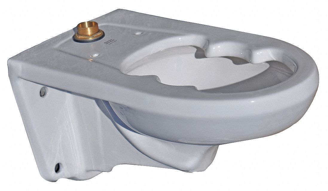American Std Afwall(R) FloWise(R) ADA Retrofit, Elongated Bowl, Bedpan