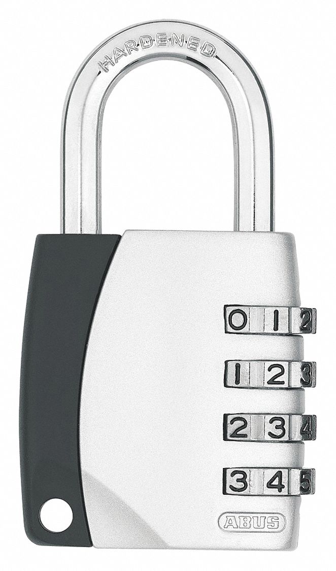 ABUS Combination Padlock, Resettable SideDial Location, 11/2" Shackle