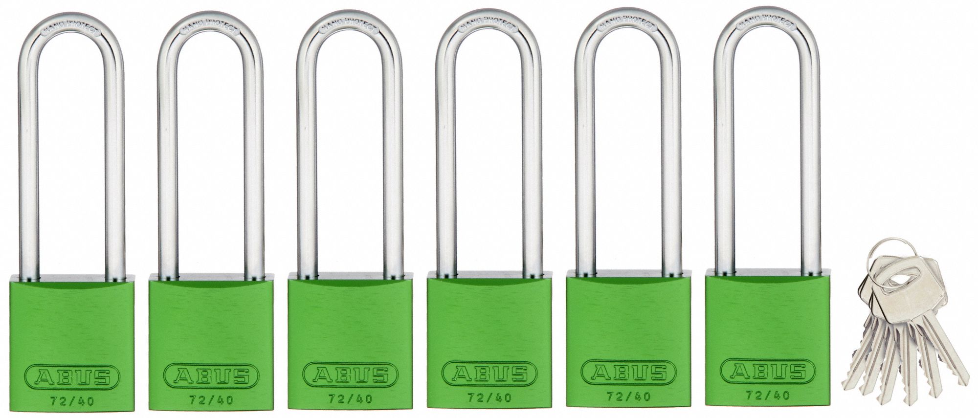 ABUS, Keyed Alike, Aluminum, Keyed Padlock 45WP8215403 Grainger