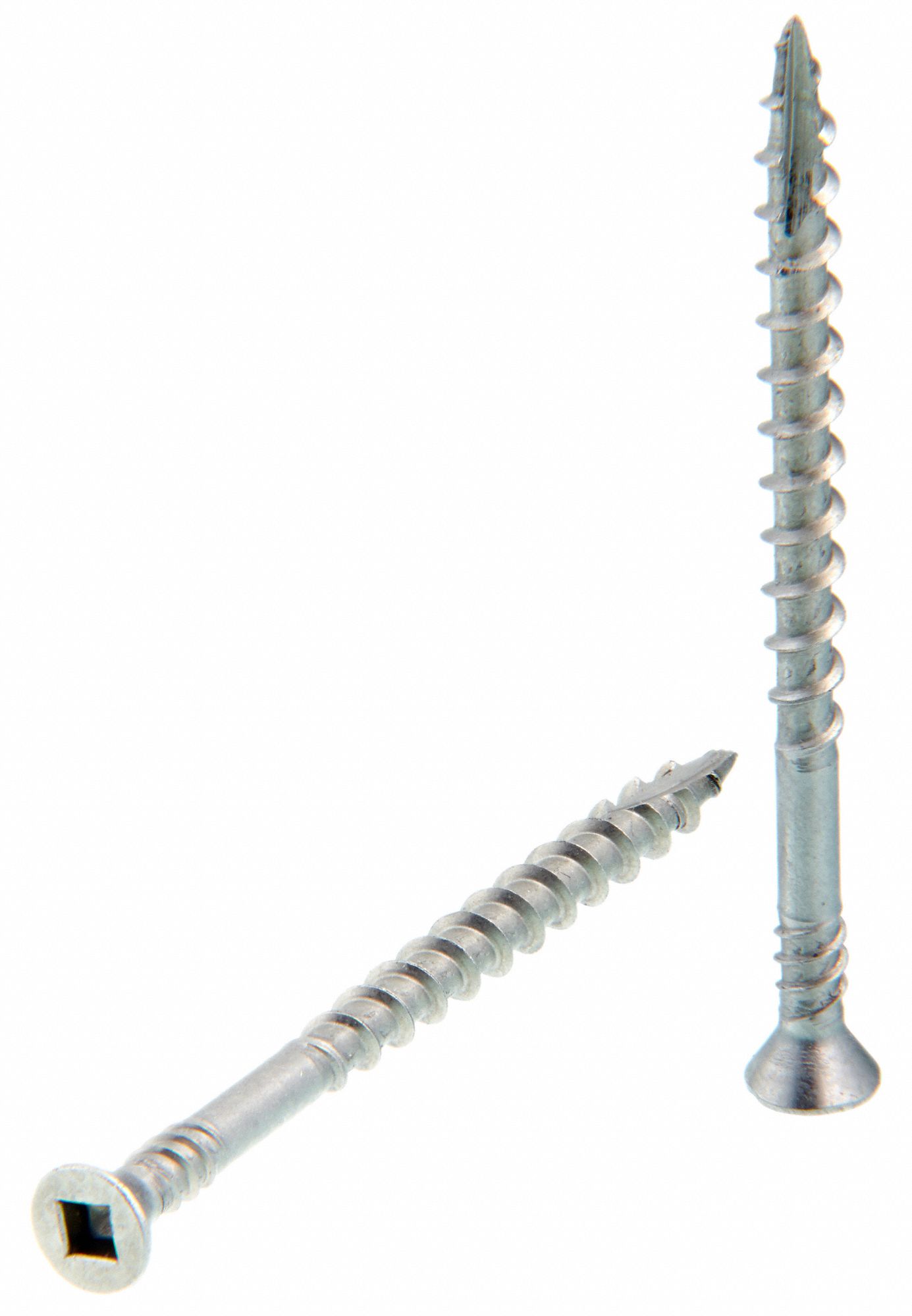 DURASPIN Drywall Screws, Flat, #8, Square, 2 1/2 in Length, Steel