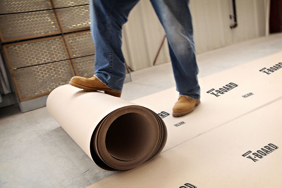 TRIMACO Floor Protection, 50 ft Length, 35 in Width, Paperboard, 22 mil