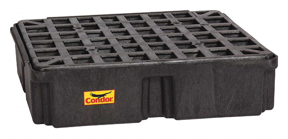 CONDOR DRUM SPILL CONTAINMENT PLATFORM, FOR 1 DRUM, 15 GAL CAPACITY