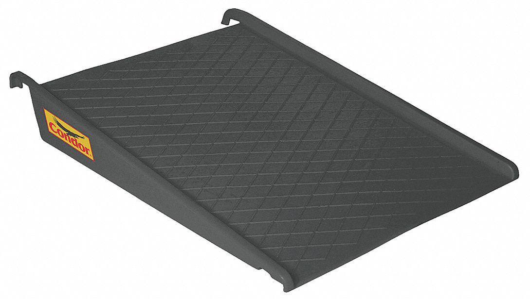 CONDOR Spill Pallet Ramp, Compatible Spill Containment Height 8 in