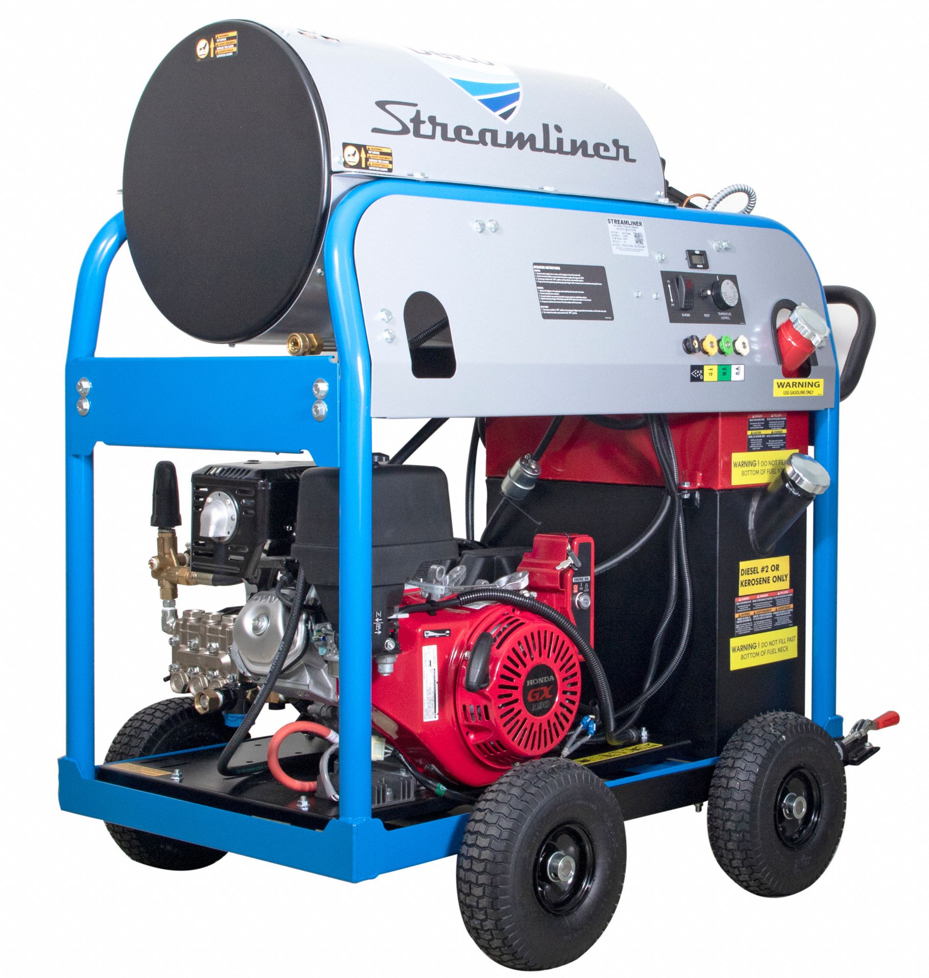 DELCO Pressure Washer: 4,000 psi Op Pressure, Hot, 11.7 hp HP, 4 gpm