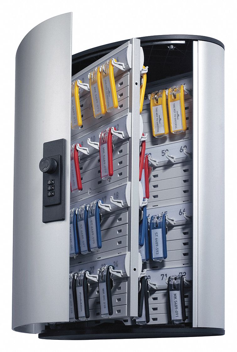DURABLE Key Box, 153/4" H, 72 Units Capacity 461N56196723 Grainger