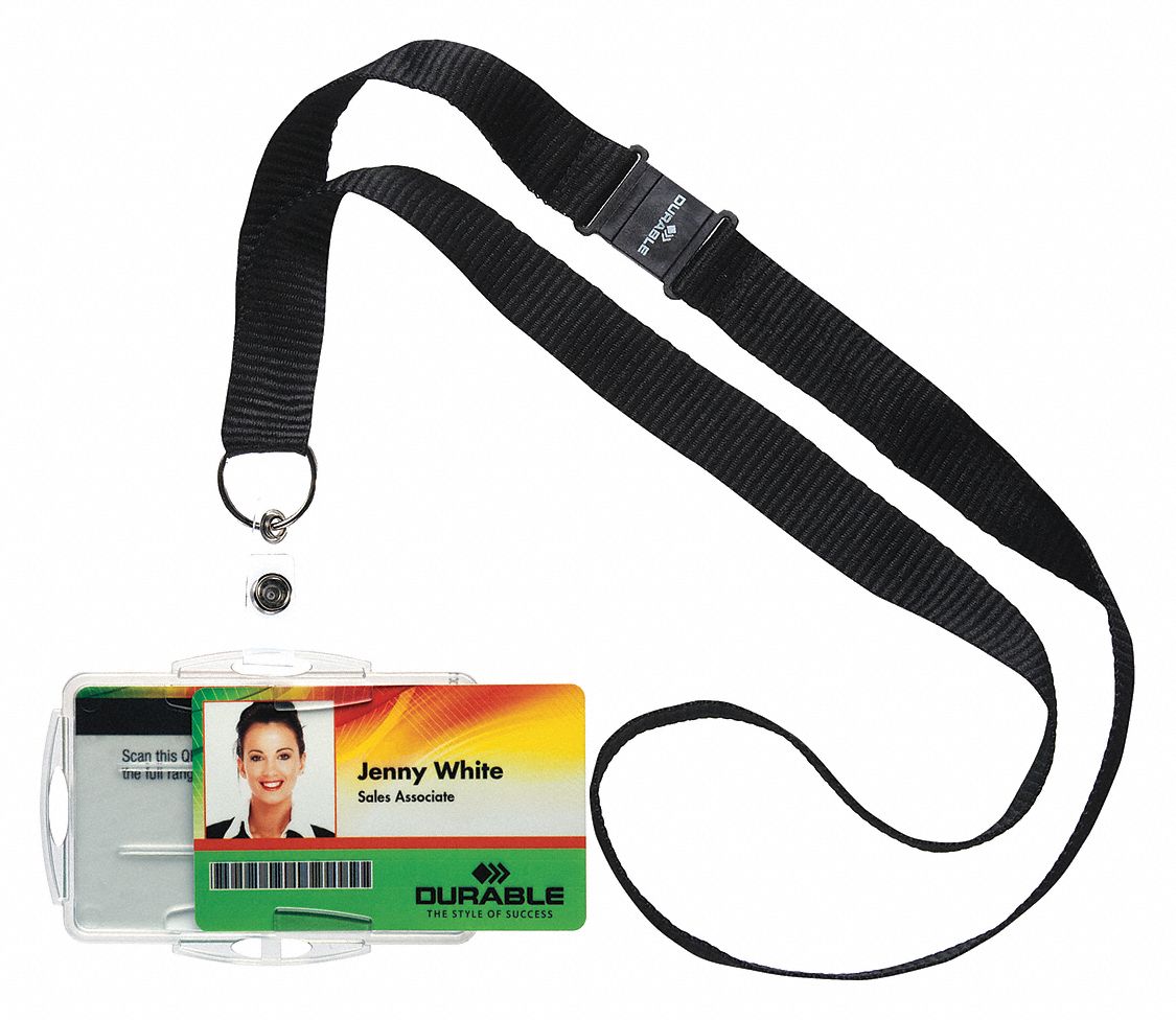 DURABLE, Dual/Open Style, Blank, ID Badge Holder 461N91826719 Grainger