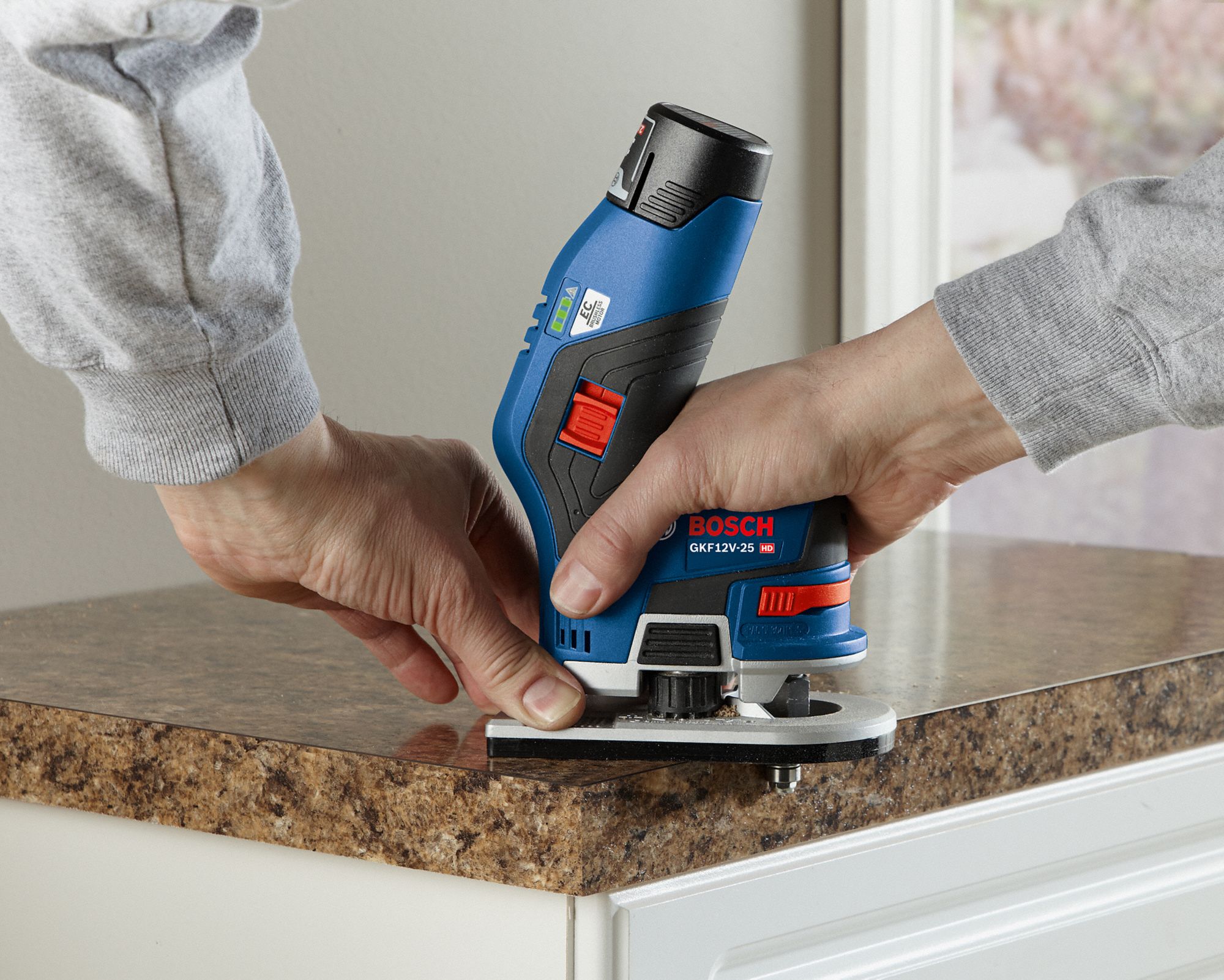 BOSCH Cordless Compact Router, 12.0 V Voltage - 462R90|GKF12V-25N