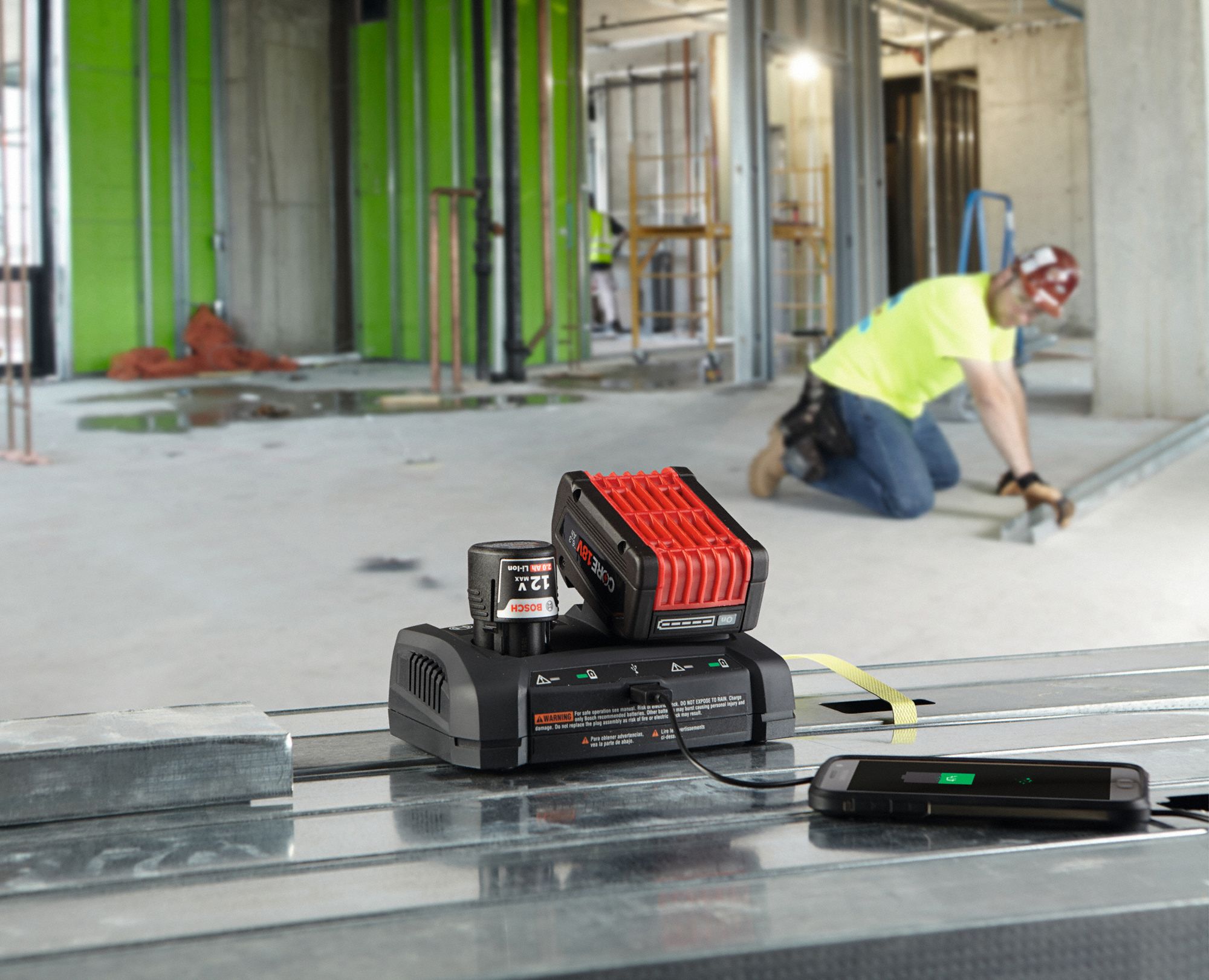 BOSCH Battery Charger: Bosch, Multi-Port Simultaneous Charging, For 12V