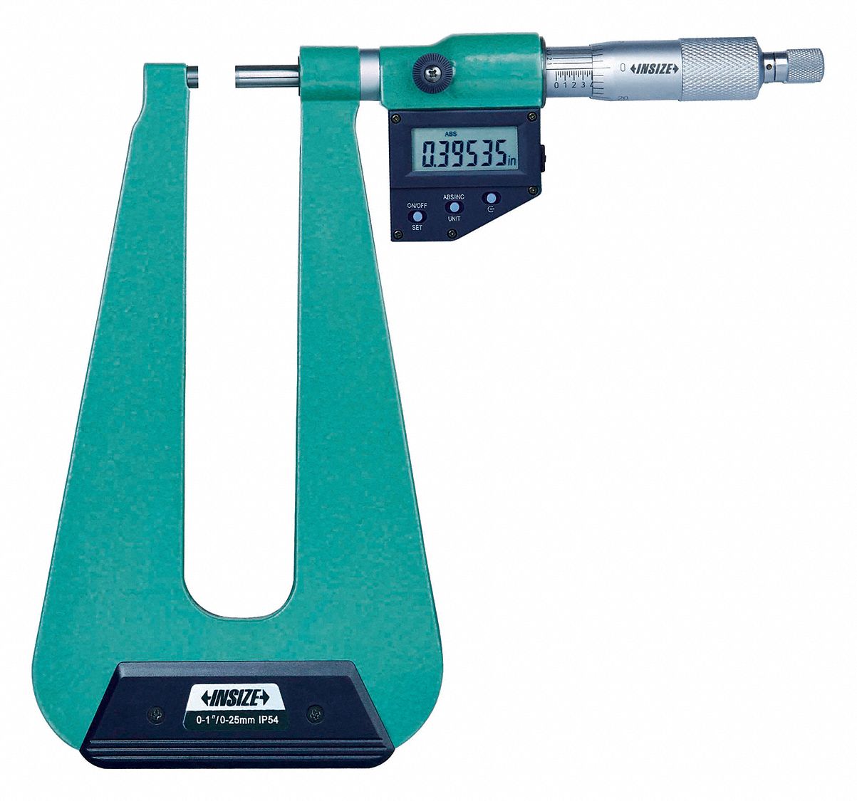 INSIZE, Digital, 0 in to 1 in/0 mm to 25 mm Range, Digital Sheet Metal