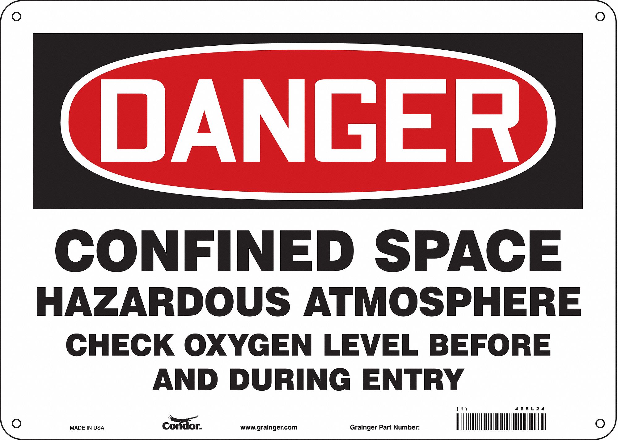 Confined Space Signs & Labels - Grainger Industrial Supply
