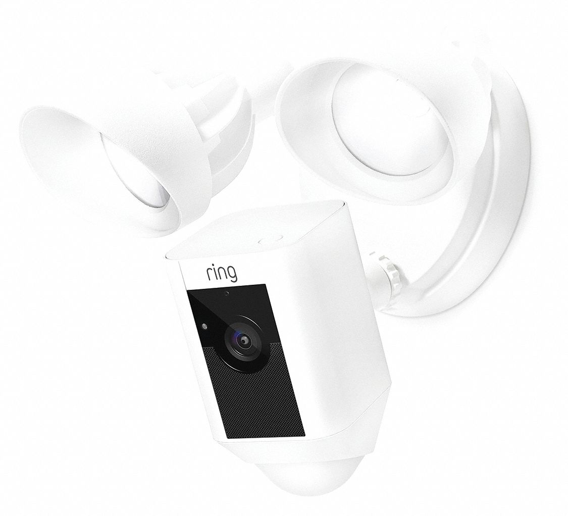 RING Wireless Camera, Outdoor, 1080p, White Body 466T308SF1P7WEN0