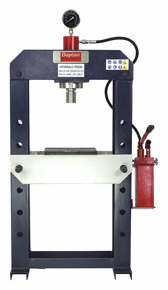 DAYTON Hydraulic Press, Pump Type Hydraulic Manual, Frame Type HFrame