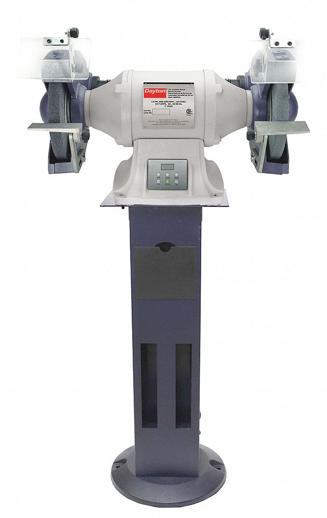 DAYTON, For 10 in Max. Wheel Dia., 36/120 Grinding Wheel Grit, Bench