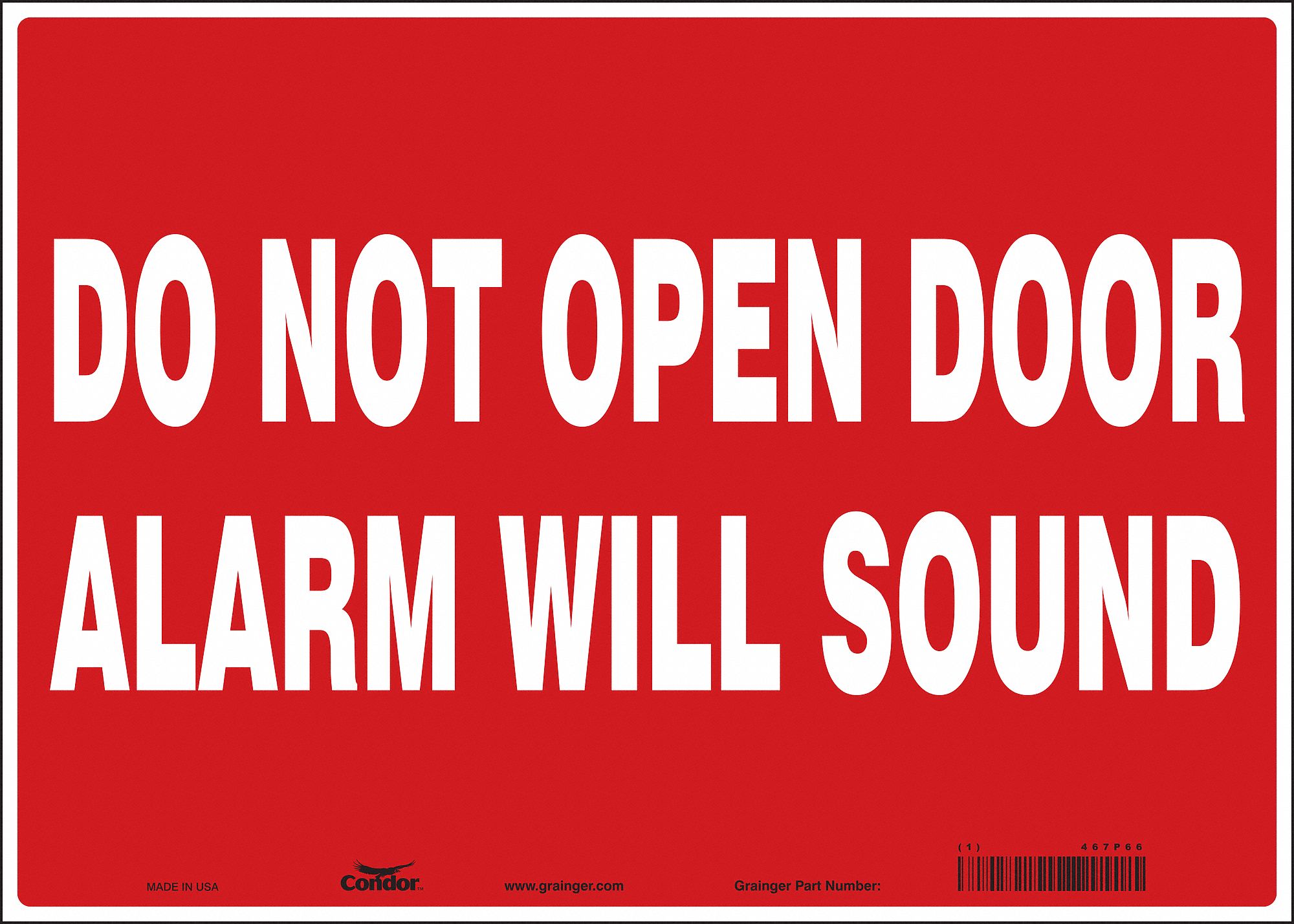 Vinyl, Adhesive Sign Mounting, Safety Sign 467P66467P66 Grainger