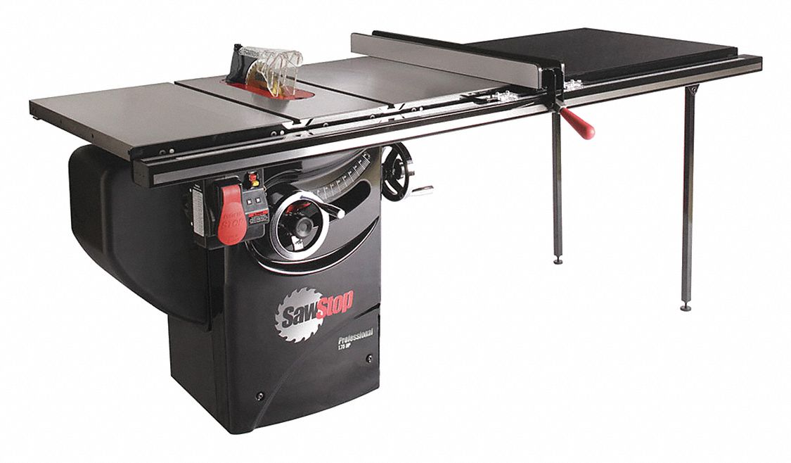 SAWSTOP Table Saw, Stand Type, 10" Blade Dia., 5/8" Arbor Size