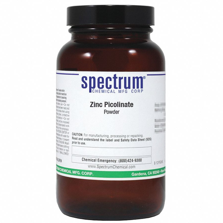 SPECTRUM Zinc Picolinate, 100g, CAS 17949654 46AV54Z1088100GM