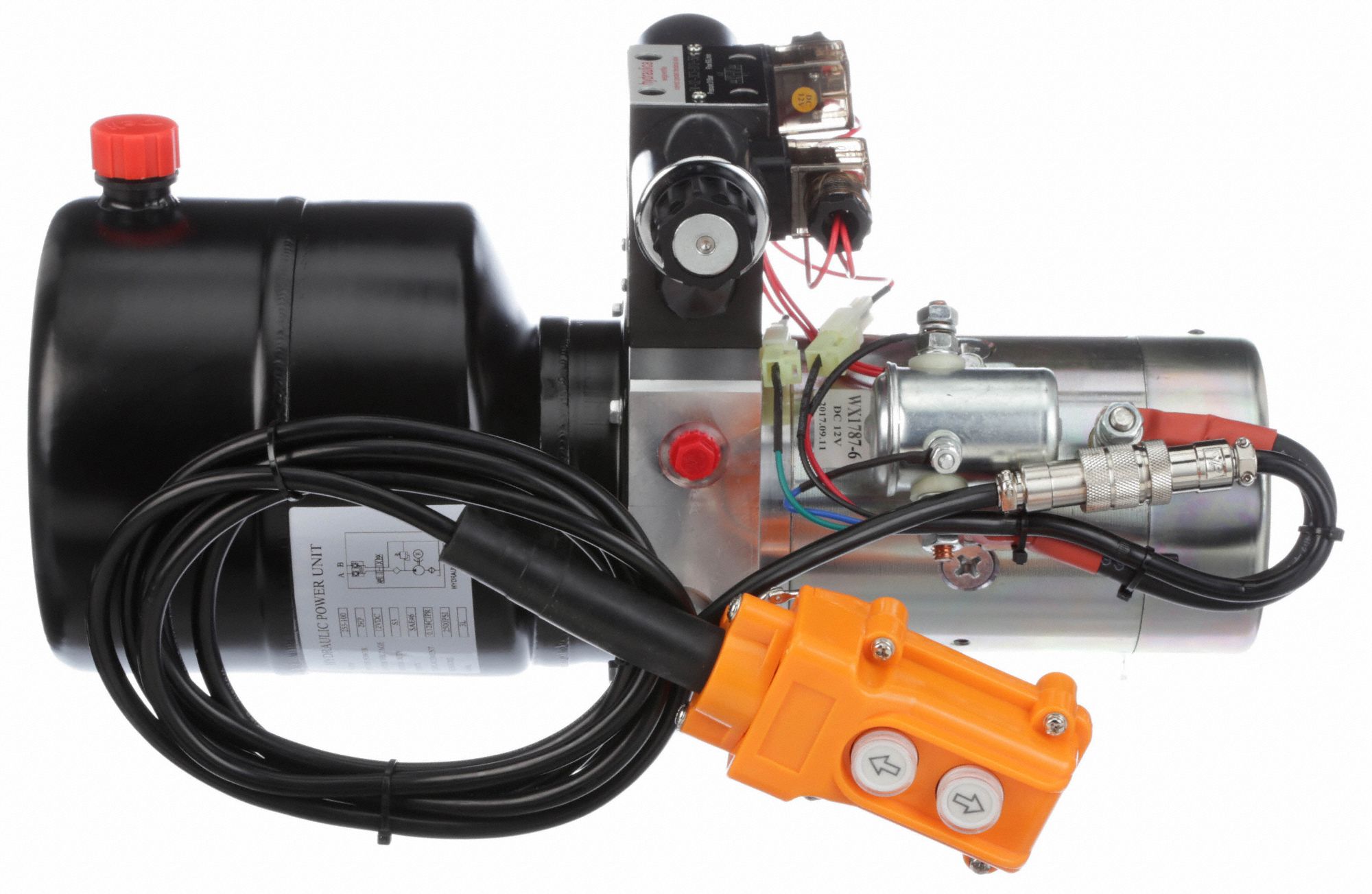 CHIEF Hydraulic Power Unit, 2 hp HP, 12V DC, 2,500 psi Max. Pressure, 1