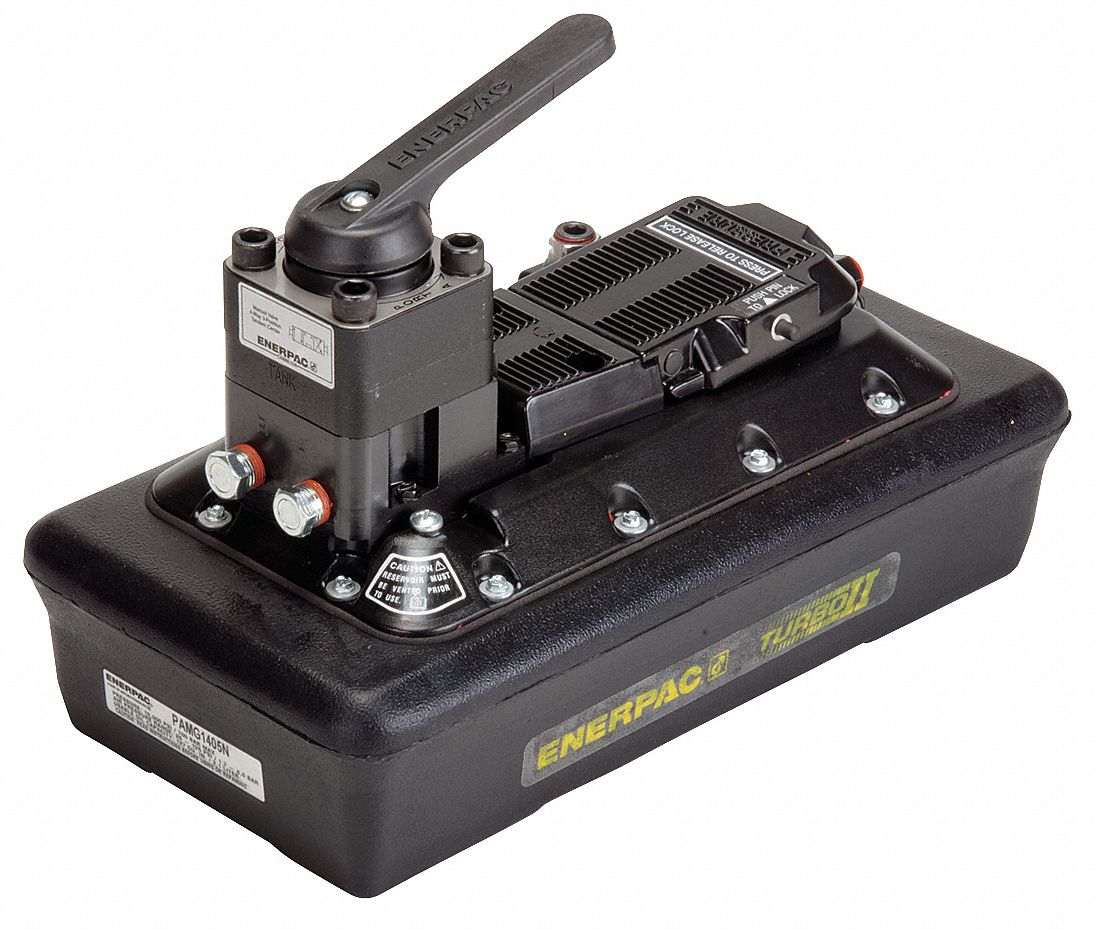 ENERPAC Air Powered Hydraulic Pump; Capacity (PSI) 10,000 46C552PAMG1405N Grainger