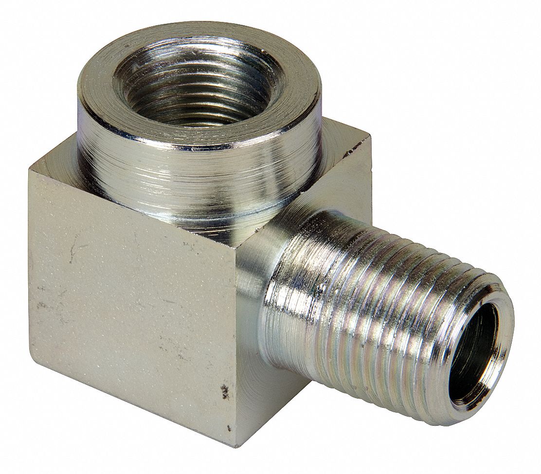 ENERPAC Hydraulic Hose Adapter, Fitting Material Steel x Steel, Fitting Size 3/8 in x 3/8 in