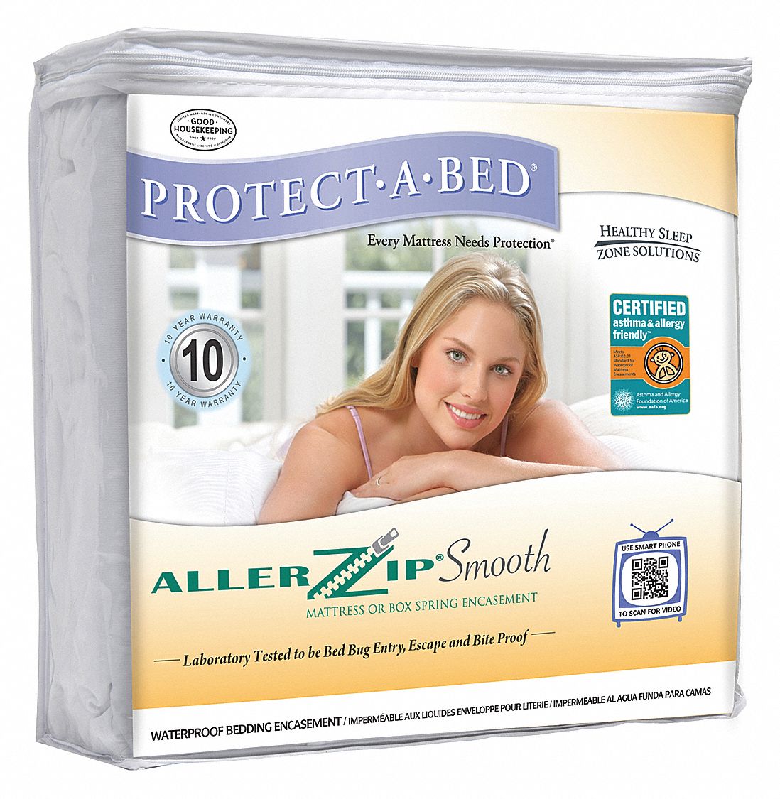 PROTECTABED, Twin, 9 in Pocket Size, Mattress Encasement 46E414