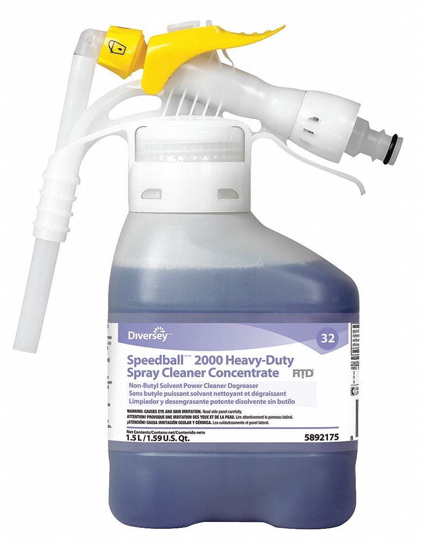 DIVERSEY Cleaner Degreaser For Use With No Series Chemical Dispenser, 2