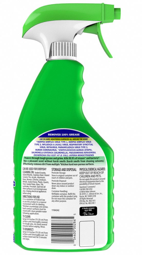 FANTASTIK Kitchen Cleaner Spray, 32 oz, Trigger Spray Bottle, Liquid