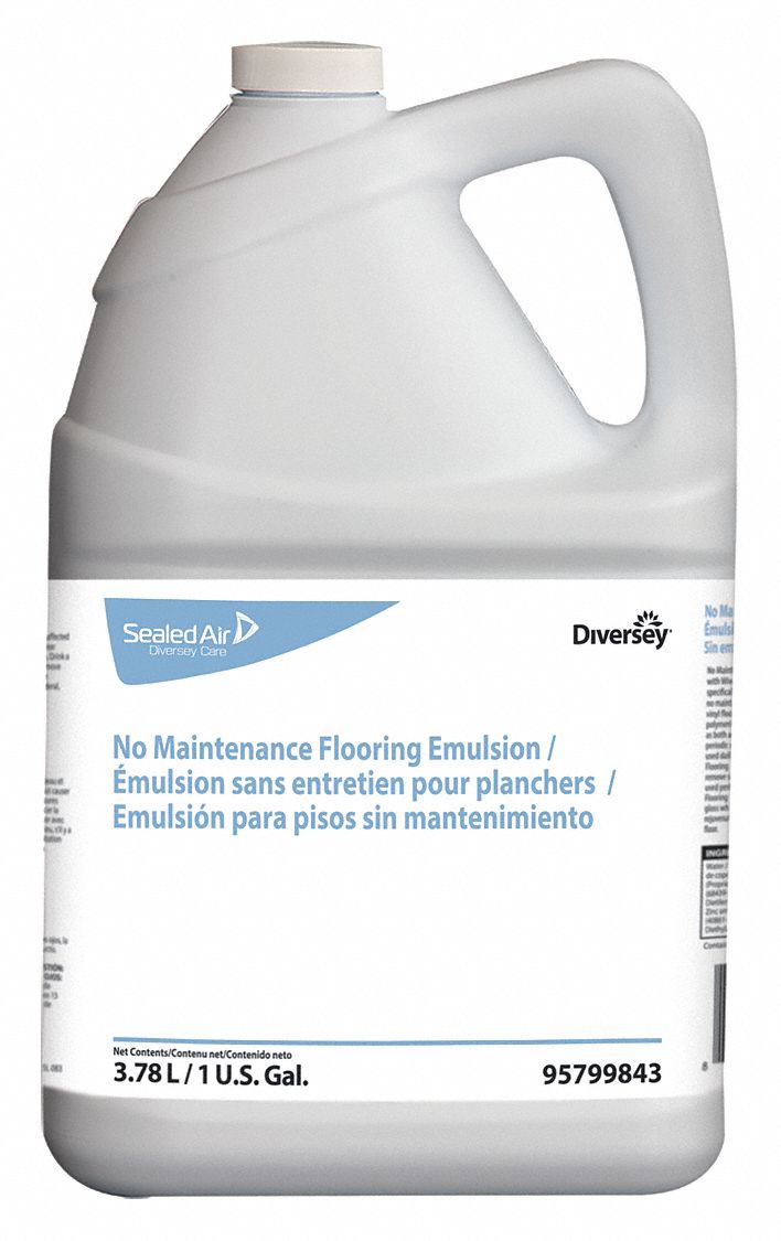 DIVERSEY Floor Cleaner, Odorless, 1 gal., PK4 46E81295799843 Grainger