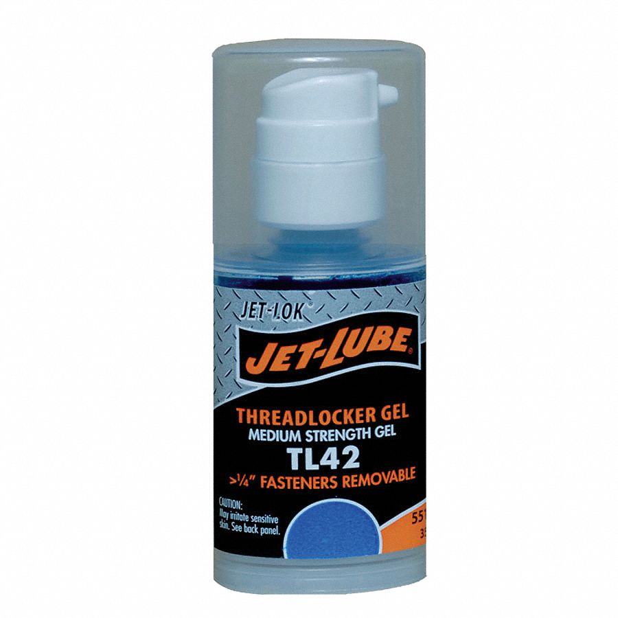 JETLUBE TL42 Series MediumStrength Threadlocker, Blue Gel, 35 mL Gel