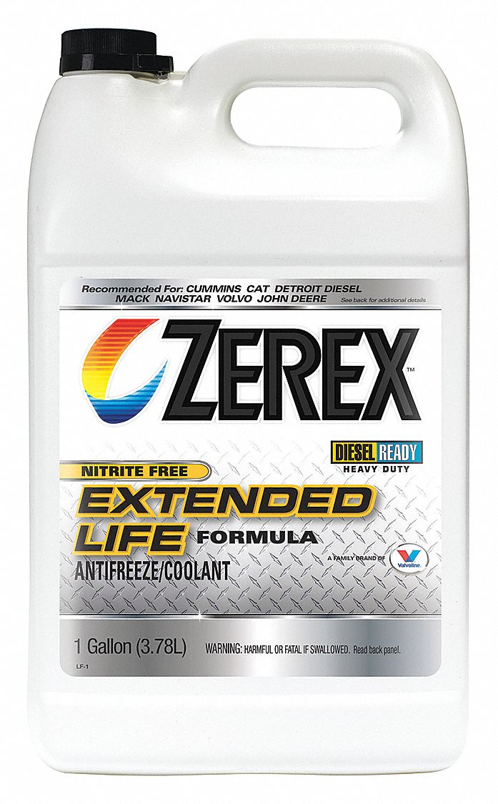 ZEREX Antifreeze Coolant, 1 gal., Plastic Bottle, Dilution Ratio 50/