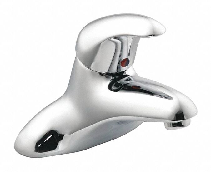 MOEN Chrome, Low Arc, Bathroom Sink Faucet, Manual Faucet Activation, 1.2 gpm 46KK568413F12