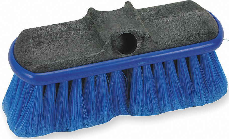 TOUGH GUY FLOW THRU BRUSH HEAD BLACK AND BLUE Vehicle Cleaning and