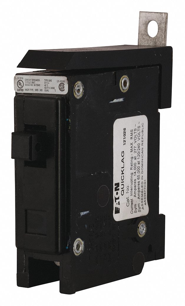 EATON, 20 A Amps, 14kA at 277V AC, Molded Case Circuit Breaker 46MX62