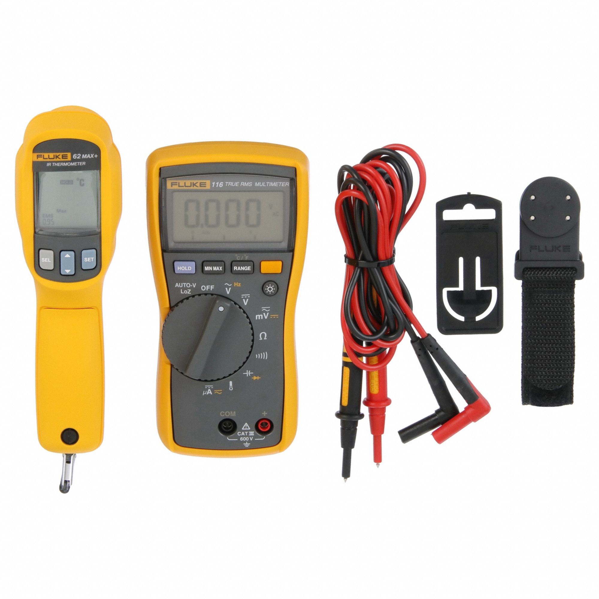 FLUKE, Digital Multimeter Kit 46N340FLUKE116/62Max+ Grainger