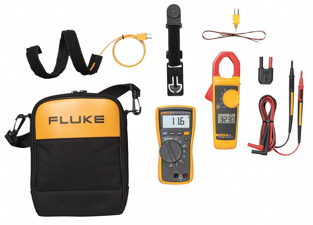 FLUKE Kit para HVAC con Multímetro de Gancho , Multímetro Digital
