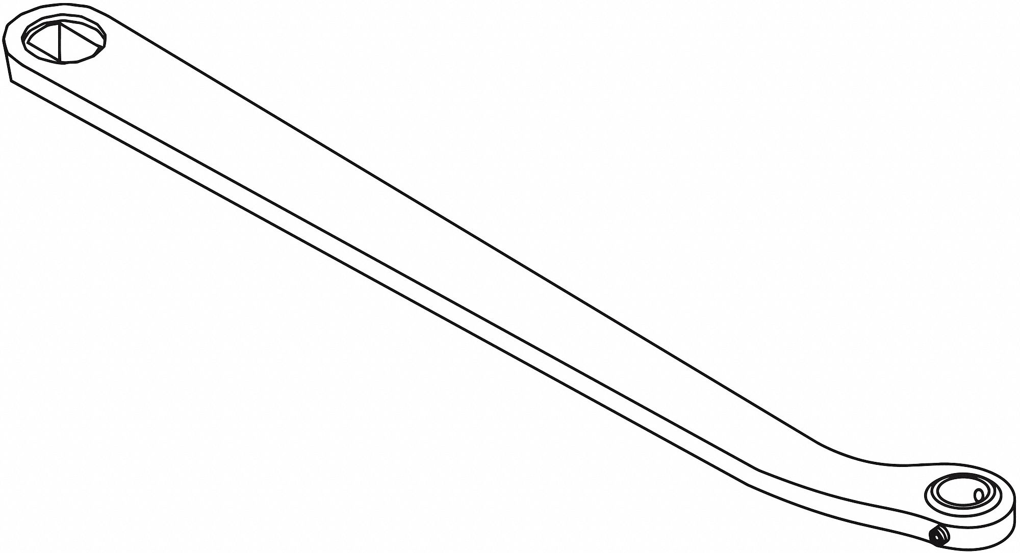 LCN Aluminum, Standard Arm 46TY8020303077T LH AL Grainger