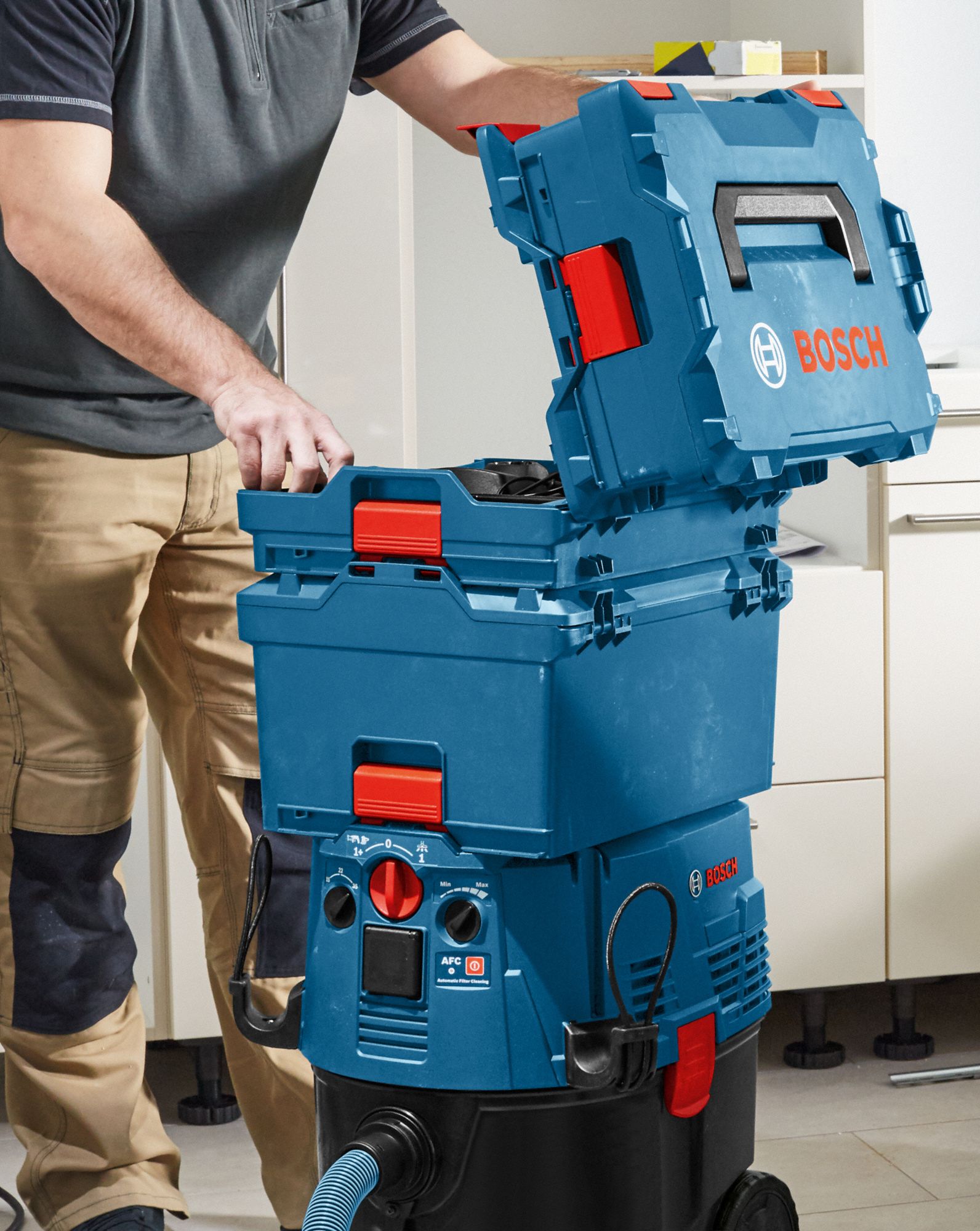 BOSCH Storage Box, 1 Compartments, Blue 46U410LBOXX2 Grainger