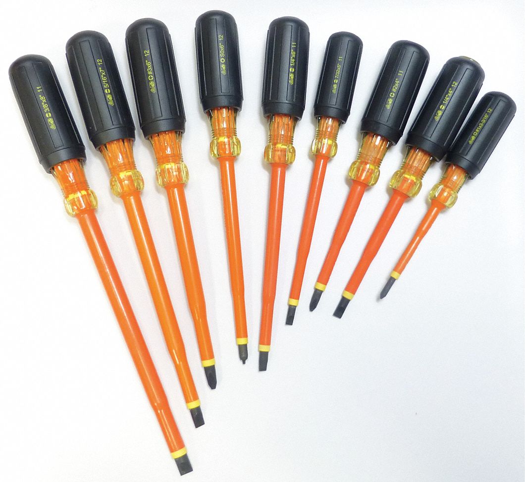 IDEAL, Insulated Screwdriver Set 46W414359103 Grainger