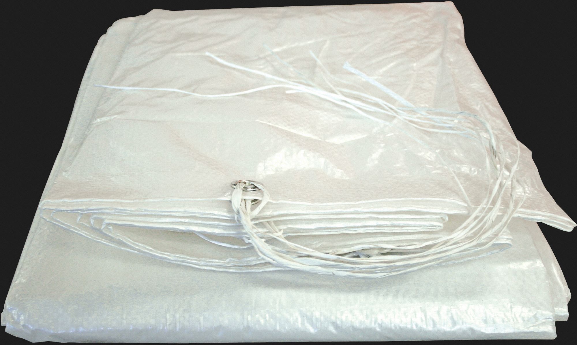 NORSEMAN HOARDING TARP, W/TIES, CLEAR, 15 X 20 FT, WOVEN POLYETHYLENE