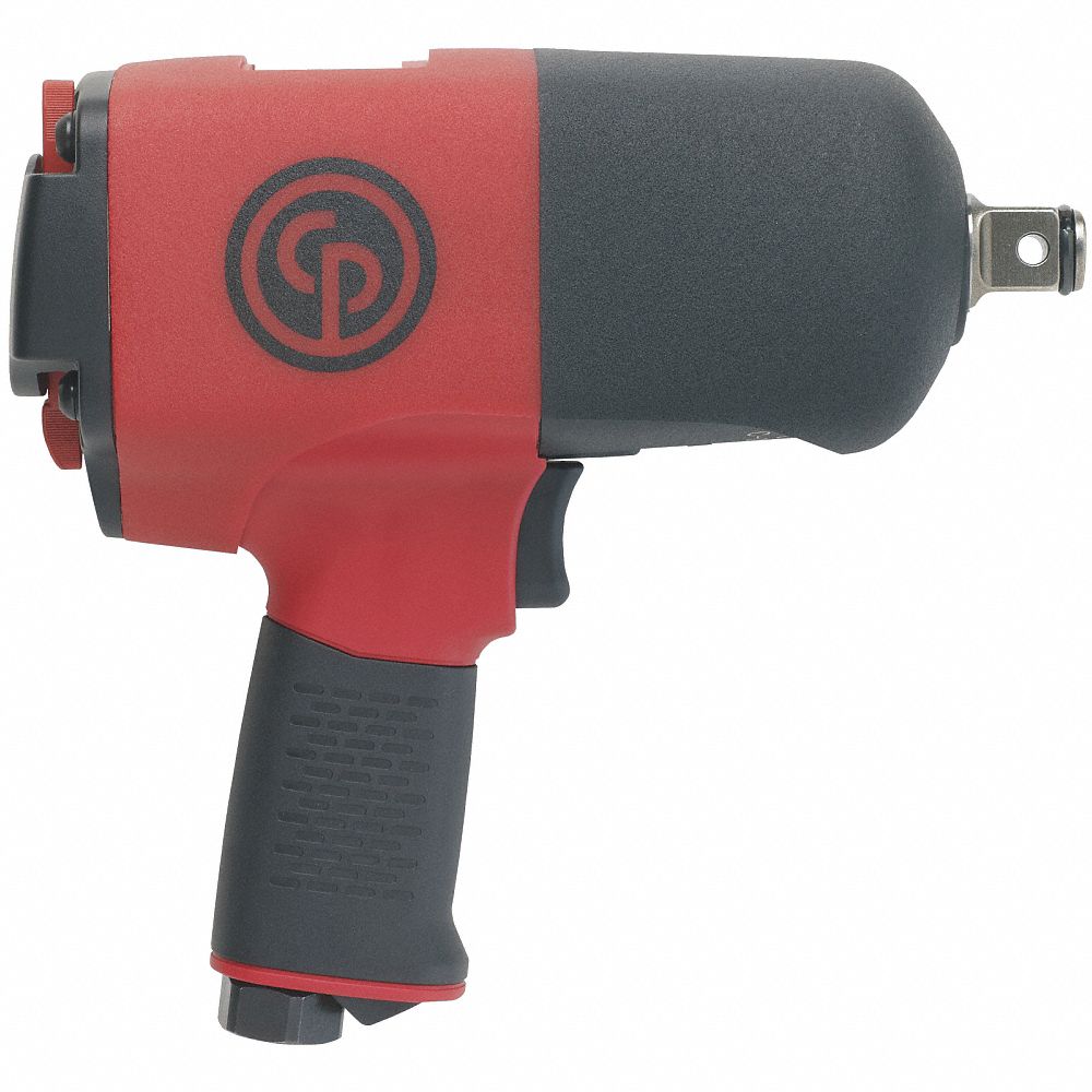 CHICAGO PNEUMATIC Air Powered, Impact Wrench, 90 psi, 922 ftlb