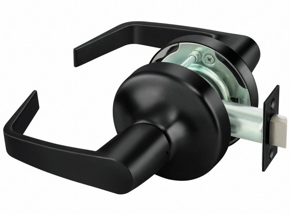 YALE, Passage Lever Locksets, Black, Door Lockset 807M59AU4701LN x