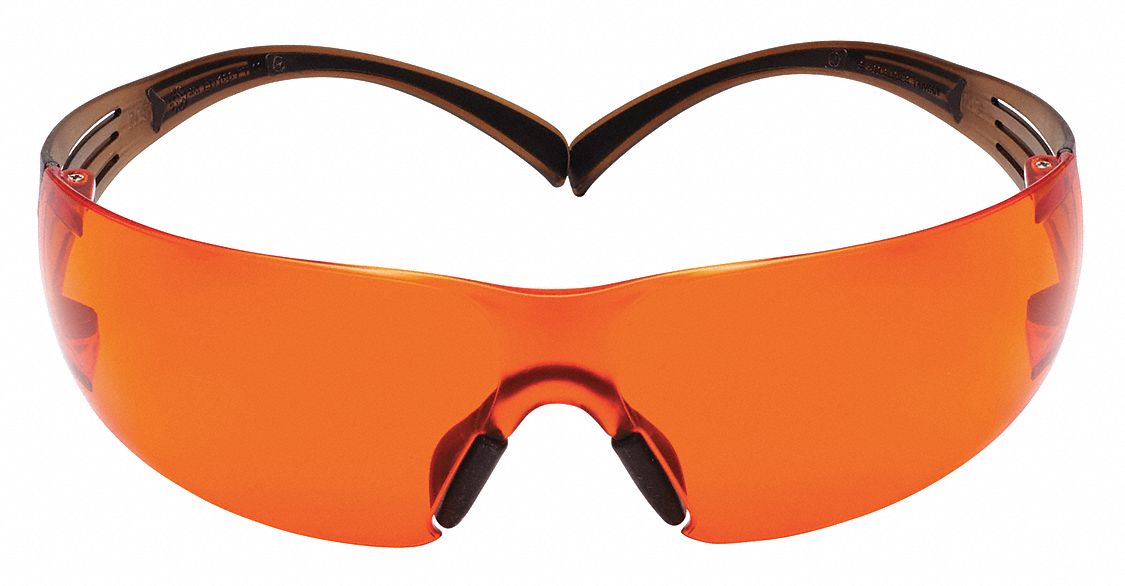 3M 400 AntiFog Safety Glasses , Orange Lens Color 475M671334252