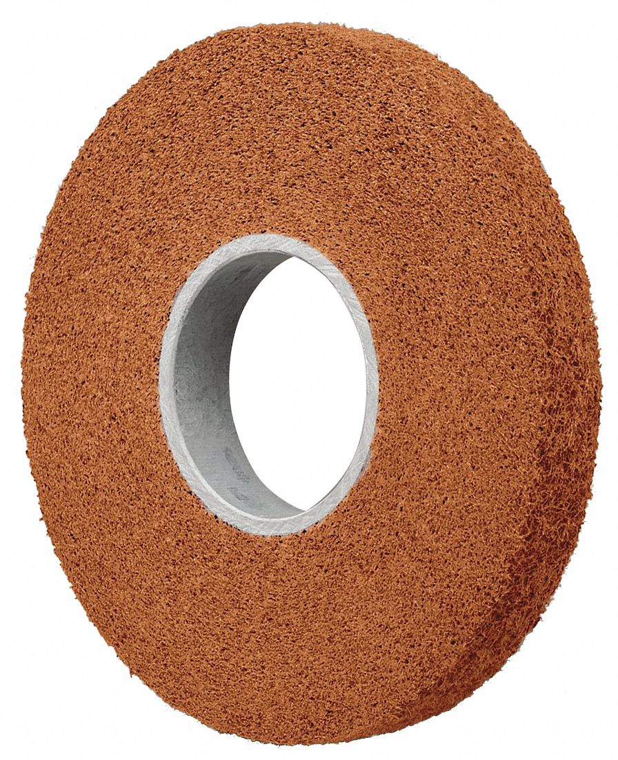 SCOTCHBRITE 8 in Blending Convolute Wheel, 2 in W, 3 in Arbor Hole