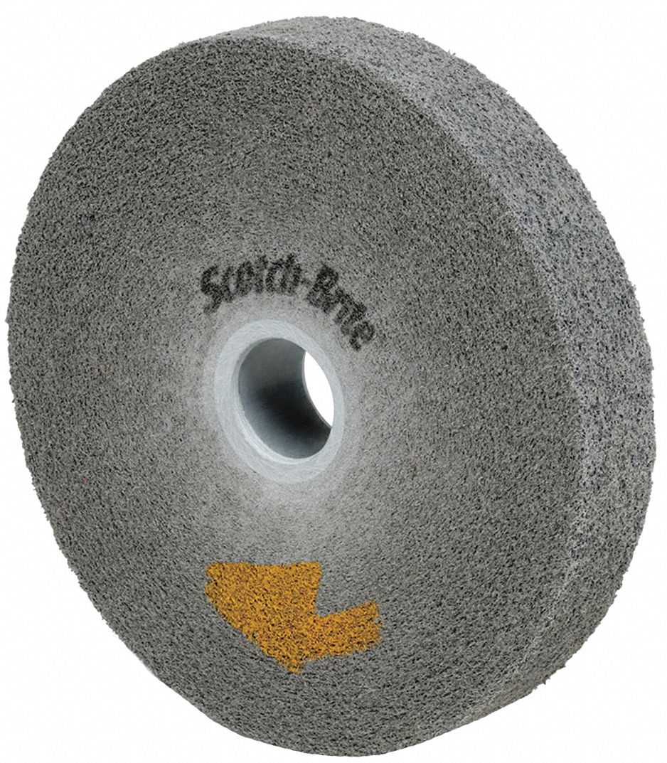 SCOTCHBRITE Convolute Wheel 2 in Wd, Silicon Carbide, 1 in Arbor Hole