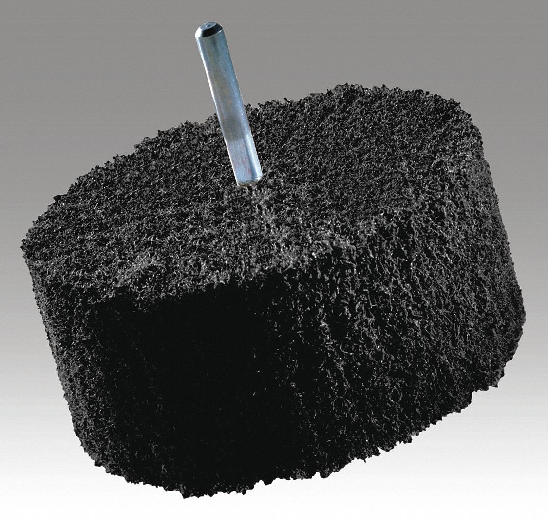 SCOTCHBRITE, 8 in Dia x 2 in W, 3 in Arbor, Convolute Wheel 476Y87